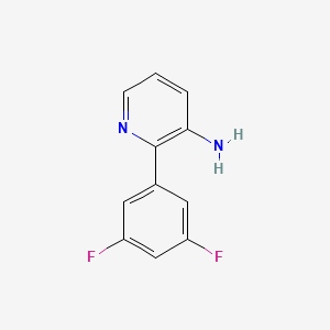 Chemical structure of 2-(3,5-Difluorophenyl)pyridin-3-amine