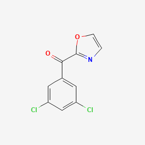 Chemical structure of 2-(3,5-Dichlorobenzoyl)oxazole