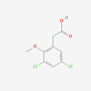 Chemical structure of (3,5-Dichloro-2-methoxyphenyl)acetic acid