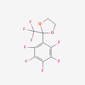 Chemical structure of 2-(3,5-bis(trifluoromethyl)phenyl)-2,2-difluoroacetic acid