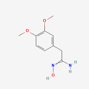 Chemical structure of 2-(3,4-Dimethoxyphenyl)-N-hydroxyacetimidamide