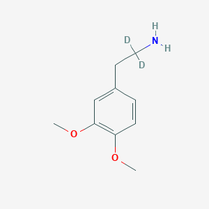 Chemical structure of 2-(3,4-DIMETHOXYPHENYL)ETHYL-1,1-D2-AMINE