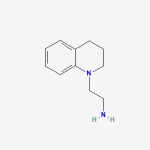 Chemical structure of 2-(3,4-Dihydroquinolin-1(2H)-yl)ethanamine