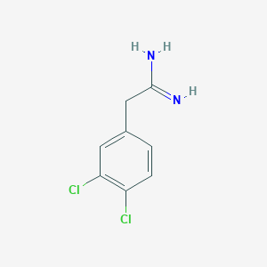 Chemical structure of 2-(3,4-Dichlorophenyl)acetimidamide