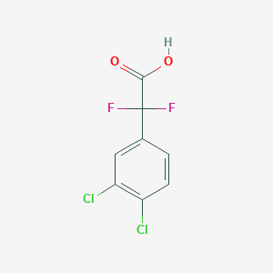 Chemical structure of 2-(3,4-dichlorophenyl)-2,2-difluoroacetic