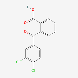 Chemical structure of 2-(3,4-Dichlorobenzoyl)benzoic acid