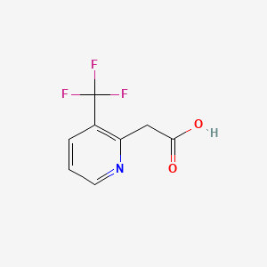Chemical structure of 2-(3-(Trifluoromethyl)pyridin-2-yl)acetic acid