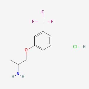 Chemical structure of 2-(3-(trifluoromethoxy)phenyl)propan-2-amine hydrochloride