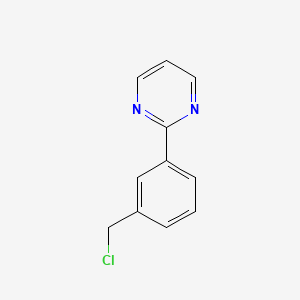 Chemical structure of 2-(3-(Chloromethyl)phenyl)pyrimidine