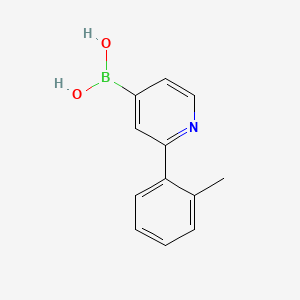 Chemical structure of 2-(2-Tolyl)pyridine-4-boronic acid
