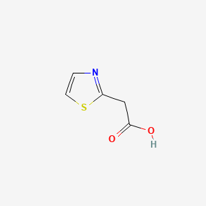 Chemical structure of 2-Thiazoleacetic acid