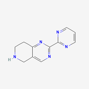 Chemical structure of 2-(2-Pyrimidinyl)-5,6,7,8-tetrahydropyrido[4,3-d]pyrimidine