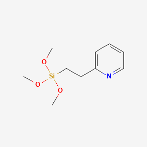 Chemical structure of 2-(Trimethoxysilylethyl)pyridine
