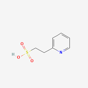 Chemical structure of 2-Pyridineethanesulfonic acid