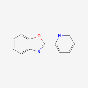 Chemical structure of 2-(2-Pyridyl)benzoxazole