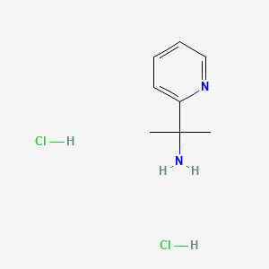 Chemical structure of 2-(2-Pyridyl)-2-propylamine Dihydrochloride