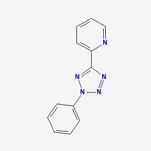 Chemical structure of 2-(2-Phenyl-2H-tetrazol-5-yl)pyridine