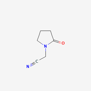 Chemical structure of (2-Oxopyrrolidin-1-yl)acetonitrile