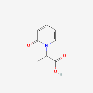 Chemical structure of 2-(2-Oxopyridin-1(2H)-yl)propanoic acid