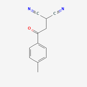 Chemical structure of 2-(2-Oxo-2-P-Tolylethyl)Malononitrile