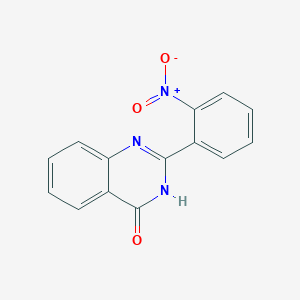 Chemical structure of 2-(2-Nitrophenyl)quinazolin-4(3H)-one