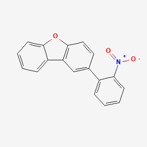 Chemical structure of 2-(2-Nitrophenyl)dibenzo[b,d]furan