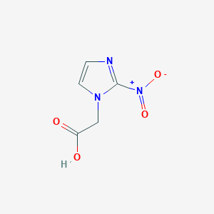 Chemical structure of 2-(2-Nitroimidazol-1-yl)acetic acid