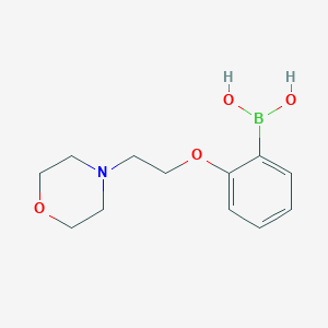 Chemical structure of 2-(2-Morpholinoethoxy)phenylboronic acid