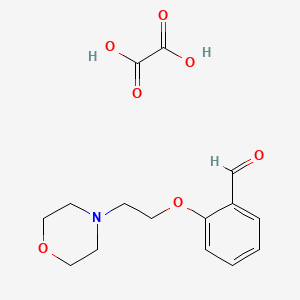 Chemical structure of 2-(2-Morpholinoethoxy)benzaldehyde oxalate