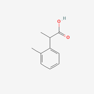 Chemical structure of 2-(2-methylphenyl)propanoic acid
