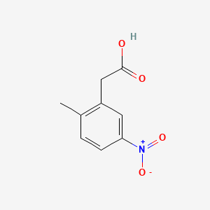 Chemical structure of 2-(2-Methyl-5-nitrophenyl)acetic acid