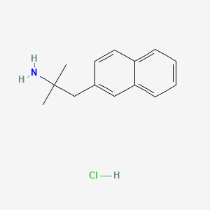 Chemical structure of 2-(2-Methyl-2-aminopropyl)naphthalene hydrochloride