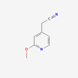 Chemical structure of 2-(2-Methoxypyridin-4-yl)acetonitrile