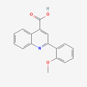 Chemical structure of 2-(2-Methoxyphenyl)quinoline-4-carboxylic acid