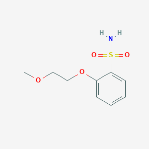 Chemical structure of 2-(2-Methoxyethoxy)benzenesulfonamide