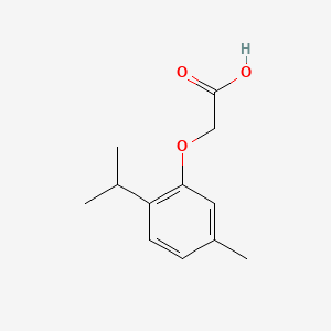 Chemical structure of (2-Isopropyl-5-methylphenoxy)acetic Acid