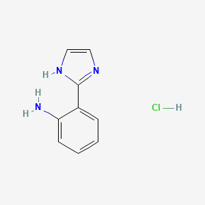 Chemical structure of 2-(2-Imidazolyl)aniline Hydrochloride