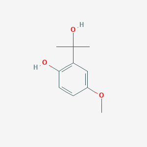 Chemical structure of 2-(2-Hydroxy-2-propyl)-4-methoxyphenol