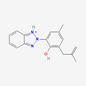 Chemical structure of 2-(2H-Benzo[d][1,2,3]triazol-2-yl)-4-methyl-6-(2-methylallyl)phenol