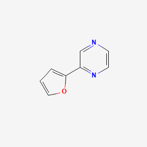 Chemical structure of 2-(2-Furanyl)pyrazine