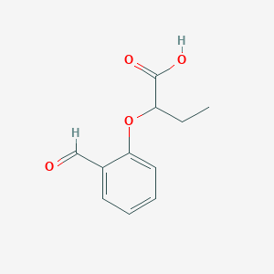Chemical structure of 2-(2-Formylphenoxy)butanoic acid