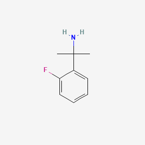 Chemical structure of 2-(2-fluorophenyl)propan-2-amine hydrochloride