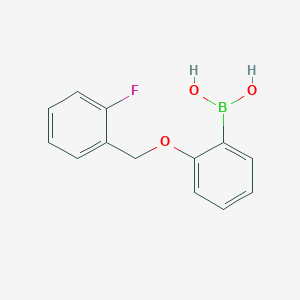Chemical structure of 2-(2-Fluorobenzyloxy)-phenylboronic acid
