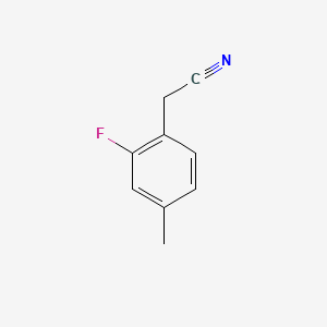 Chemical structure of 2-(2-Fluoro-4-methylphenyl)acetonitrile