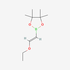 Chemical structure of 1-Ethoxyethene-2-boronic acid pinacol ester