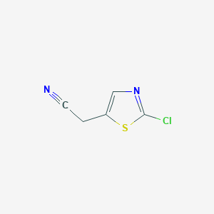 Chemical structure of 2-(2-Chlorothiazol-5-yl)acetonitrile