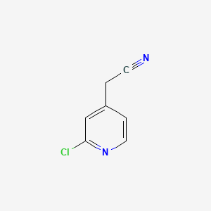 Chemical structure of 2-(2-Chloropyridin-4-yl)acetonitrile