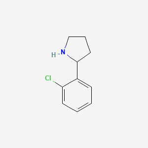Chemical structure of 2-(2-Chlorophenyl)pyrrolidine