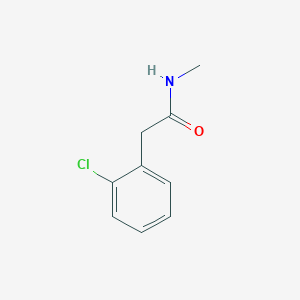 Chemical structure of 2-(2-chlorophenyl)-N-methylacetamide