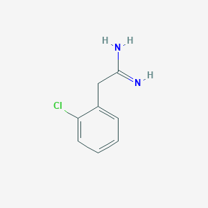 Chemical structure of 2-(2-Chlorophenyl)ethanamidine